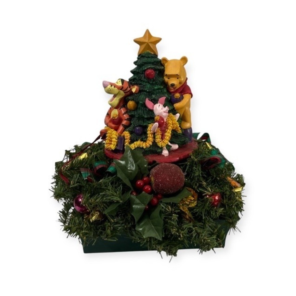 Disney Winnie the Pooh Candle Topper Figurine Christmas Home Decor 6.5" Tall